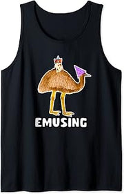 How Emusing That's Emu-sing Birthday Party Emu Lover Gift Tank Top