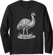Emu Portrait Long Sleeve T-Shirt