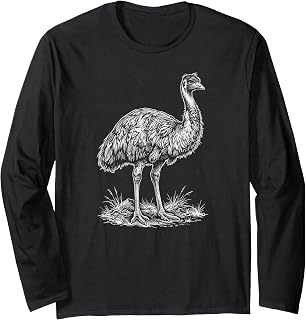 Emu Portrait Long Sleeve T-Shirt