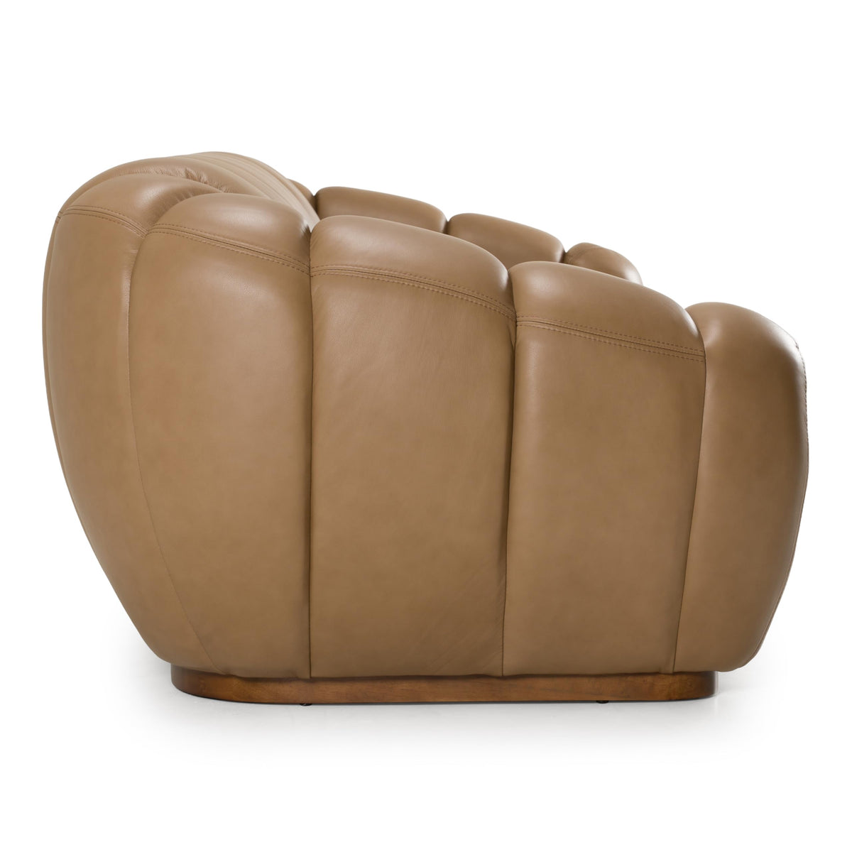 Ekwok - Modern Tan Leather Sofa by Limari Home – Foam, Tan, Model LIM-83356