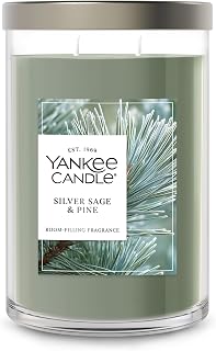 Yankee Candle Silver Sage & Pine Scented Candle, 20oz Classic 2-Wick Tumbler with up to 80 Hour Burn Time