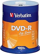 Verbatim Life Series DVD-R Disc Spindle, Pack of 100