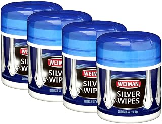 Weiman 20CT Silver Wipes (Pack of 4)