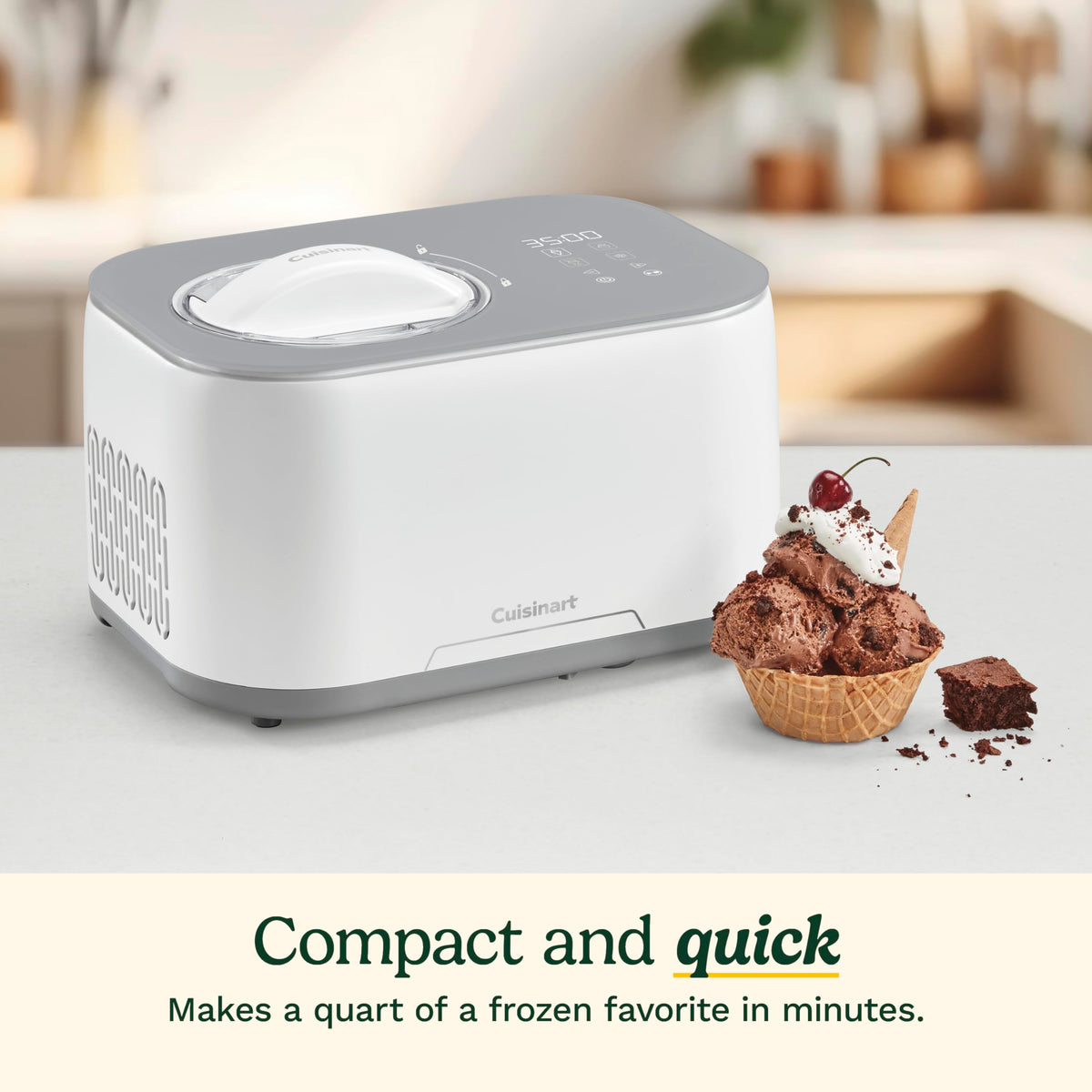 Cuisinart White / 1 Quart / 1.0 quarts Ice Cream Machines