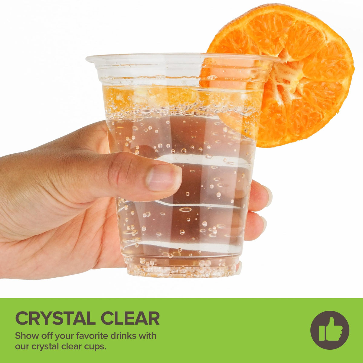 12oz Commercially Compostable Clear Cups (100 Pack) PLA Plastic Alternative Disposable Cold Drink Cups & Wine Glasses by Stock Your Home – 12 oz, 12.0 fluid_ounces, Polylactic acid