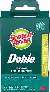 Scotch-Brite Dobie Non-Scratch All-Purpose Scrub Pads, 24 Pack