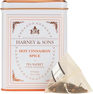 Harney & Sons Classic Hot Cinnamon Spice Tea, 20 Tea Sachets, 1.4 oz