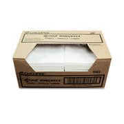 Chicopee 8483 13 in. x 15 in. Flat Durawipe Shop Towels - White (300/Carton)