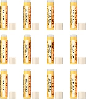 Burt's Bees Unscented Lip Balm .15oz - 12 Count Value Pack