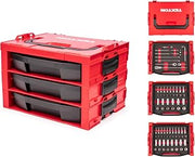 TEKTON 3/8 Inch Drive 6-Point Socket Ratchet Set, 83-Piece | SKT16300