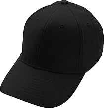 Baseball Cap Black Poly Cotton Low Profile