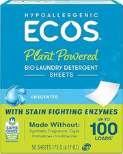 ECOS Laundry Detergent Liquidless Free Clear 50 Count, 6.17 Ounce