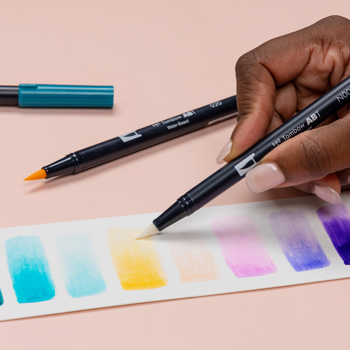 Dual Brush Pen Art Markers by Tombow – 1 Count (Pack of 10), Plastic (Body), Felt (Tip), Model 56256