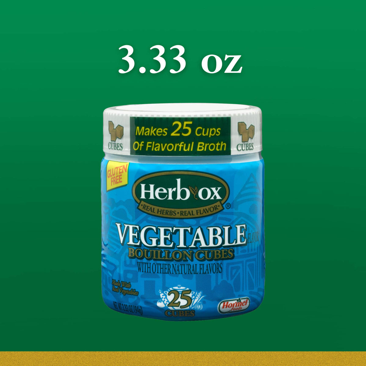 Vegetable Bouillon Cubes by Herb-ox – 3.33 Ounce (Pack of 12), Pack of 12