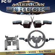 Obokidlyamor Simulator Turn Signal Wiper Light Combination Switch for FANATEC CSL DD or DD PPRO Base Steering Wheel American Truck Simulator (For FANATEC CSL DD or DD PPRO Base)