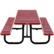 Global Industrial Red / Industrial / 96 inches x 30 inches x 29.5 inches Picnic Tables