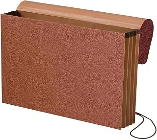 Pendaflex Moisture Resistant Reinforced Expanding Wallet with Flap & Cord Closure, Legal Size, Brown, 10/Box