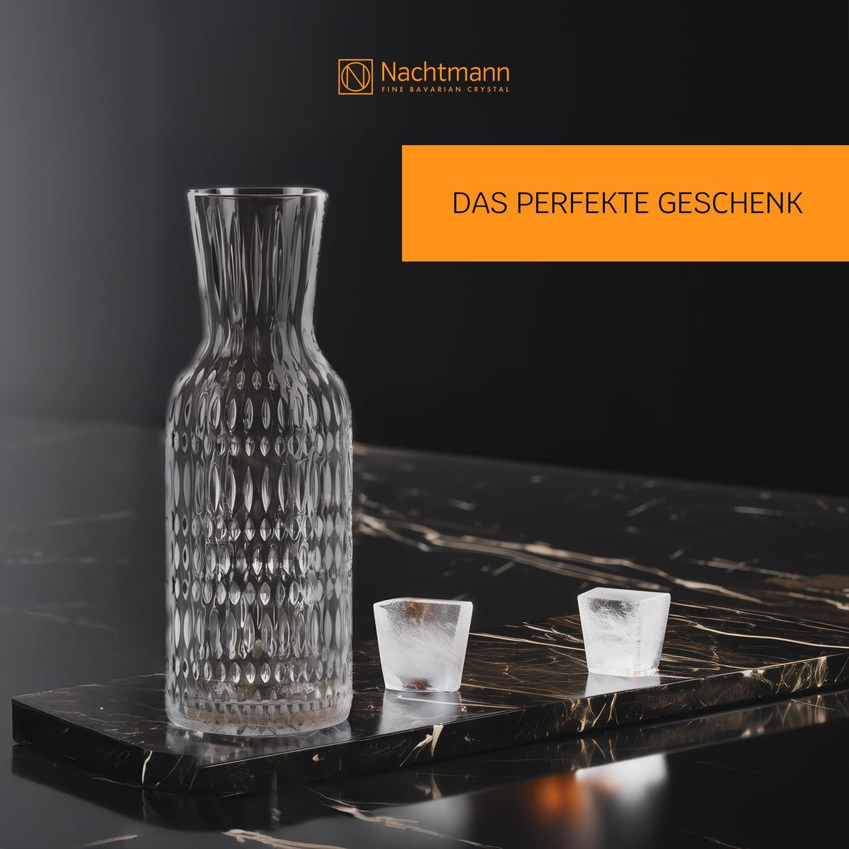 Ethno Carafe by Nachtmann – 33.8 Ounces, 1 liters, Crystal glass, Transparent, Model 105396
