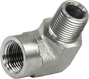 COXREELS 1671 Steel 90 Degree Straight Elbow for Spring Driven Reel, 1/2" Male x Female NPT, 3000 PSI