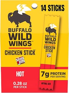 Slim Jim Chicken Jerky Sticks, Buffalo Wild Wings Hot, 0.28 oz., 14ct (7pk)