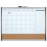 Magnetic Combination Calendar Board by Quartet – True, Plastic, White/Brown, Model BD-ARC-79372