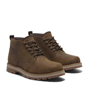 Men's Britton Road Mid Lace Up Waterproof Chukka Boot by Timberland – 10, Leather, Rust Full Grain, Model TB0A69TW