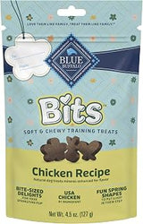 Blue Buffalo Spring Bits Natural Soft-Moist Training Dog Treats Chicken Recipe
