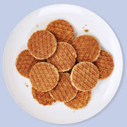 Dutch Caramel & Vanilla Mini Stroopwafels - Low Carb Snacks (3g Net Carbs) - Non GMO Snack - Keto Friendly - Office Snacks - Low Calorie Snack (35 Calories) - Low Sugar (1g) - 128