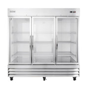 80 4/5" Three Section Reach In Refrigerator by MOTAK – 83.46x35.04x83.46, In Description, Check Images, Model MSD-3DR-BAL-80-G-X