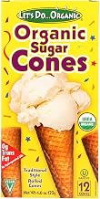 Let's Do Organic Sugar Cones, 4.6-Ounce Boxes (Pack of 12)