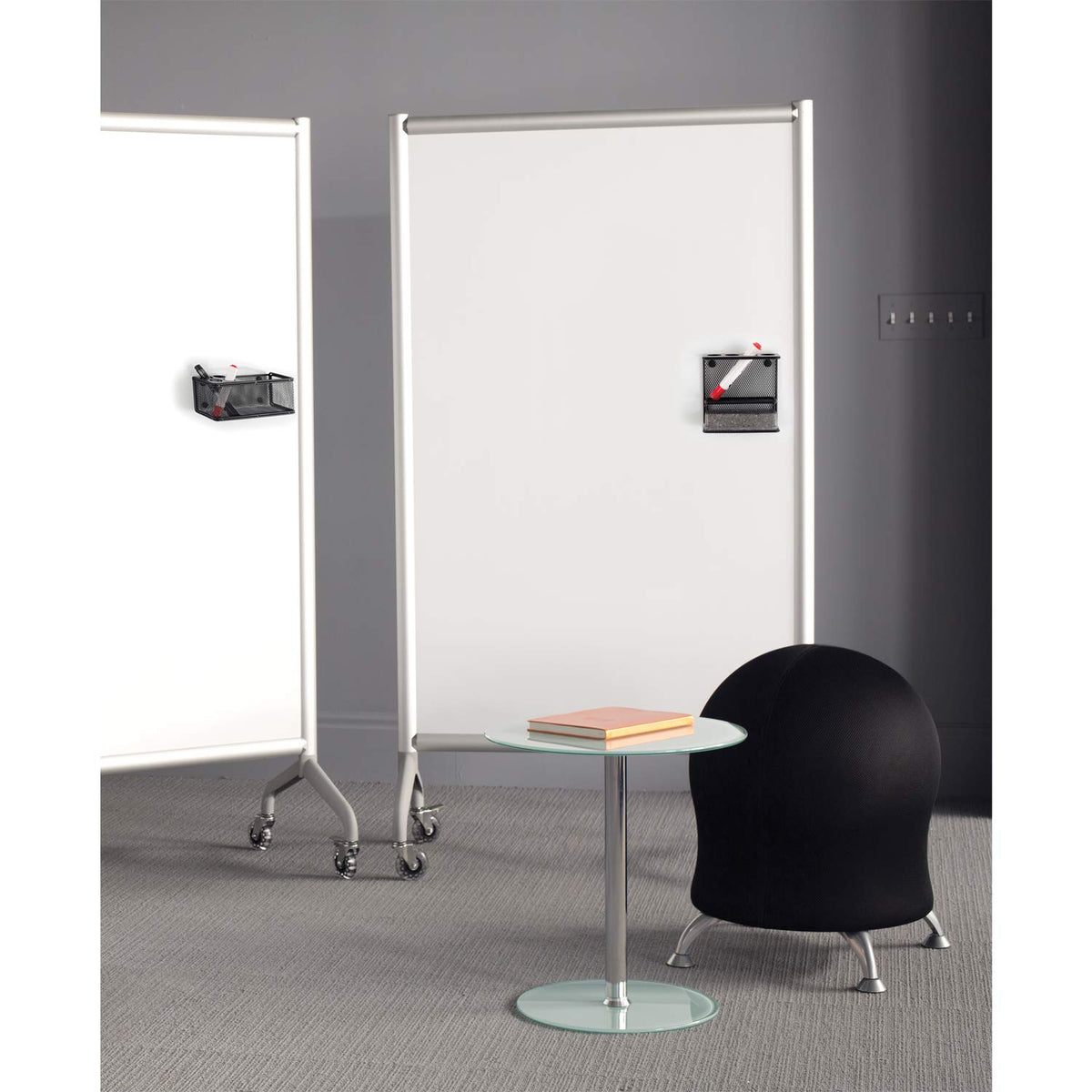 Zenergy Ball Chair by Safco – 23"H or 20"H, Polyester, Pink Mesh, Model 4750PI