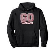 Curtis Warriors GO! School Pride Pullover Hoodie by Curtis Warriors Official High School Gear – Polyester, Black, Model PWTTER4GSQD