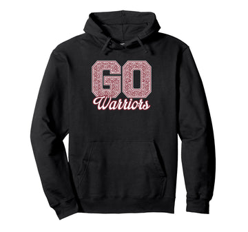 Curtis Warriors GO! School Pride Pullover Hoodie by Curtis Warriors Official High School Gear – Polyester, Black, Model PWTTER4GSQD