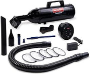 METROVAC Cordless DataVac IT Vacuum - 250W DC Motor - Rechargeable Handheld Cleaner with Powerful Air Blast & Accessories