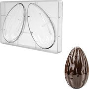 Martellato 21U505 Alberto Simionato Clear Polycarbonate Cocoa Chocolate Mold; Makes One 3-D Cocoa Pod 93.5mm x 91mm x 165mm High
