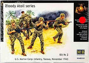 Masterbox USMC Infantry Tarawa 1943 Figure Model Building Kits (5 Figure) (1:35 Scale)