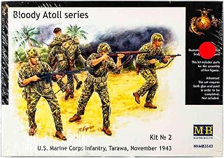Masterbox USMC Infantry Tarawa 1943 Figure Model Building Kits (5 Figure) (1:35 Scale)