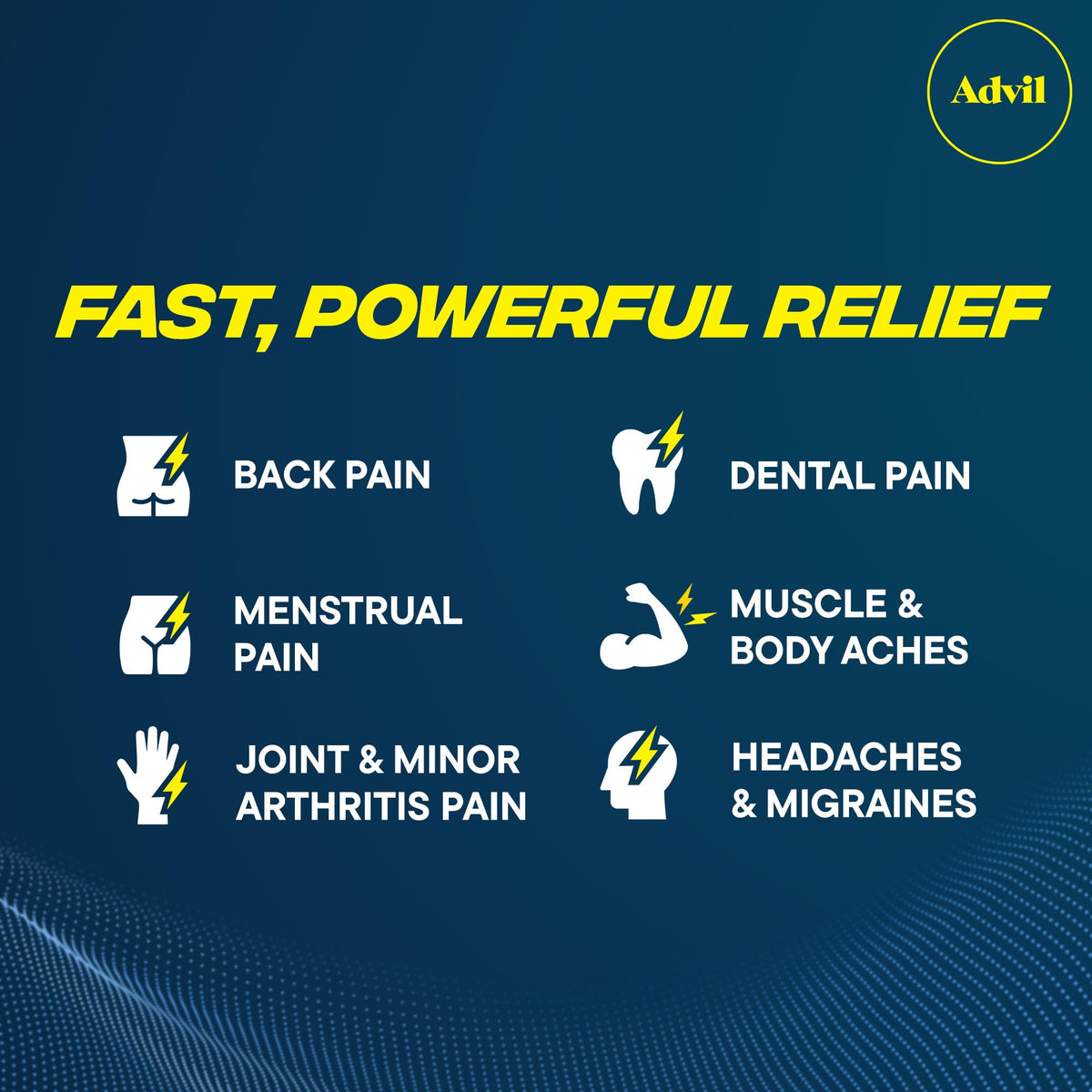 Advil Dual Action Back Pain by HALEON – 18 Count (Pack of 1)