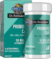 Garden of Life Dr. Formulated Pre, Post & Probiotics Calm, 50B CFU, 30 Count (Pack of 6)
