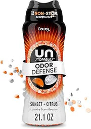Downy Unstopables Fusions Scent Duos Laundry Scent Booster Beads, Sunset and Citrus Scent, 21.1 OZ, 24hr non-stop freshness with 2 in 1 dual scent laundry scent beads