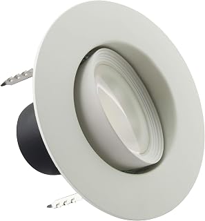 Satco S11822-7.5 Watt LED Directional Retrofit Downlight; Gimbaled; 4 in. - Adjustable Color Temperature - (8 Downlights)