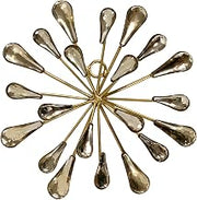 TRIPAR Small 7" DIA Gold Starburst Wall Art Wall Décor