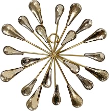 TRIPAR Small 7" DIA Gold Starburst Wall Art Wall Décor