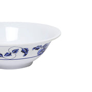 Lotus melamine dinnerware collection 15 oz by Thunder Group – 15.0 ounces, Melamine, White Blue, Model 5106TB