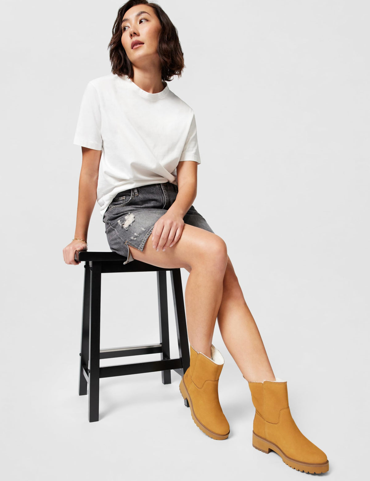 Women's Carnaby Cool Basic Warm Pull On Wr Chelsea Boot by Timberland – 7, Leather, Wheat