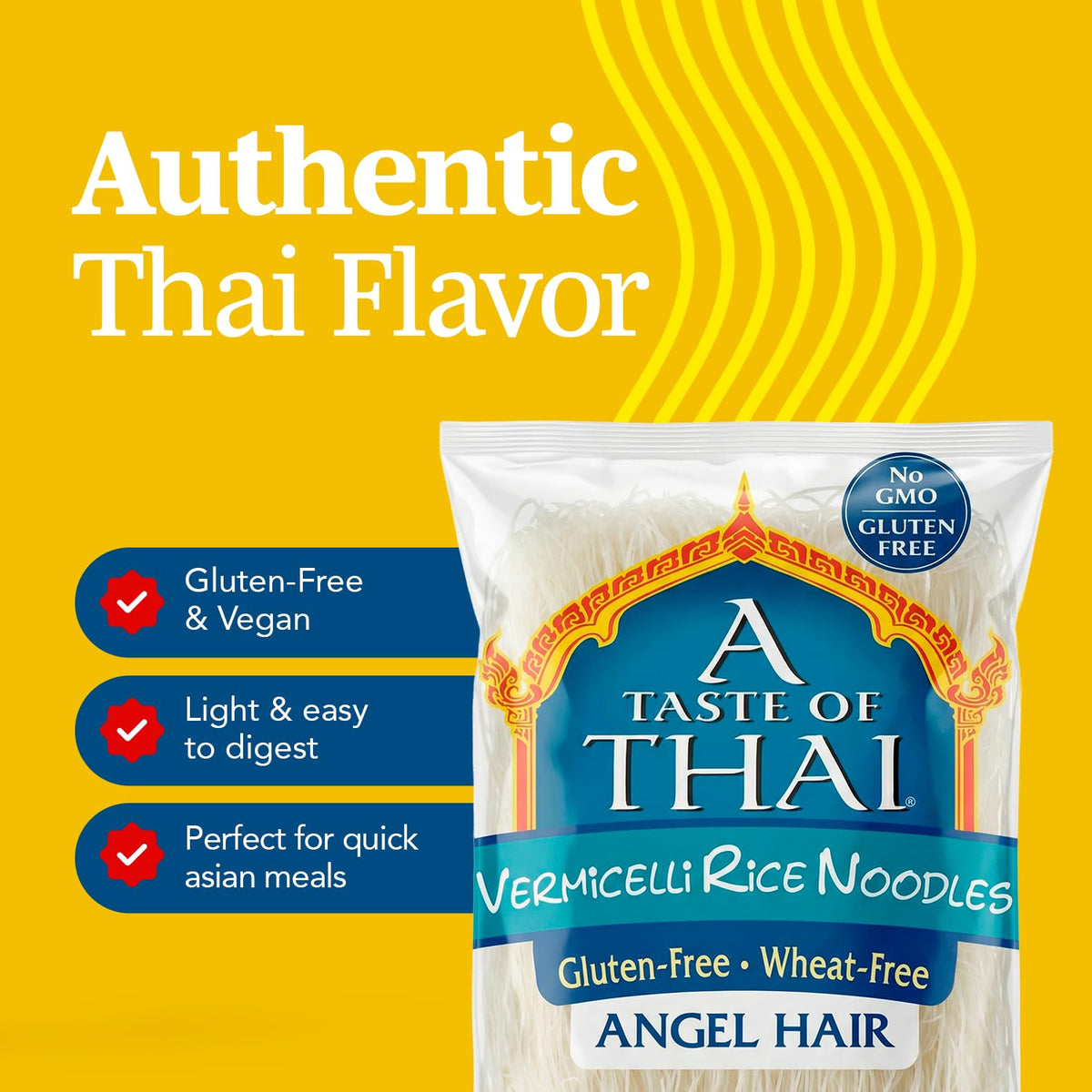 A Taste of Thai Angel Hair / 8.8 Ounce (Pack of 6) / Vermicelli Rice