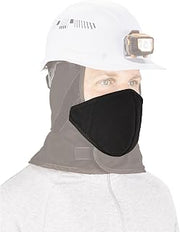 Ergodyne womens 2-layer Thermal Mouthpiece - Cotton Face Mask, Black, One S