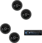 Alpine UTE-63BT Bluetooth Receiver & (2 Pair) Kicker DSC 6.5" Speakers