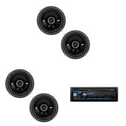 UTE-63BT Bluetooth Receiver & (2 Pair) Kicker DSC 6.5" Speakers by Alpine – Model AlpineBDL260609-127