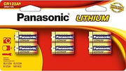 Panasonic CR123A 3V Long Lasting Lithium Batteries for Tactical Flashlights, Home Security Systems, Cameras, Lighting Equipment and Other Devices, 12-Battery Pack